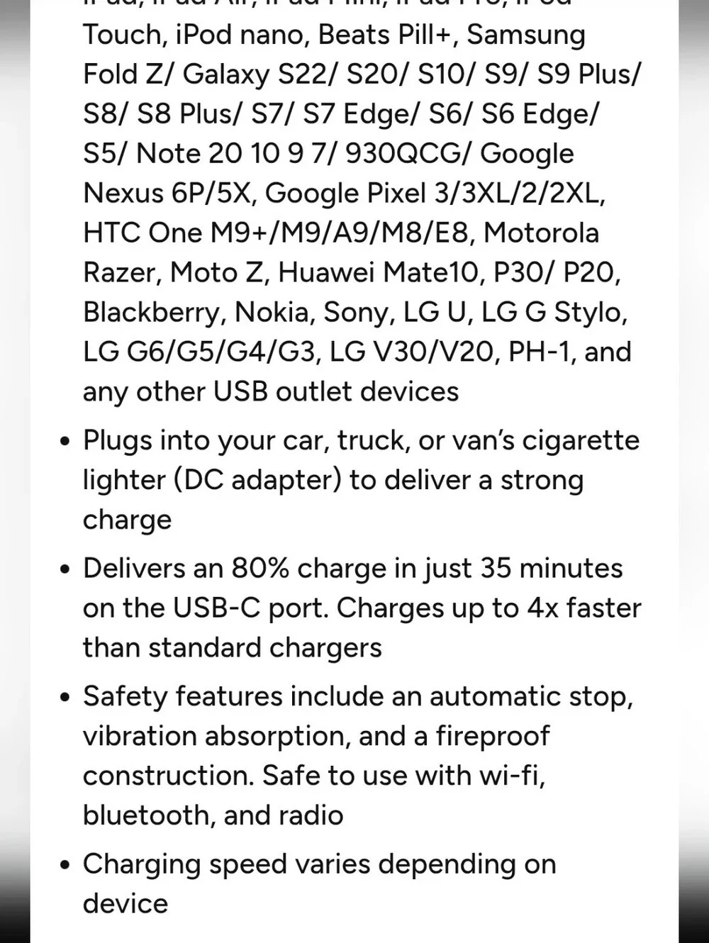 AmazonBasics USB-C Car Charger with USB-A Port - Black